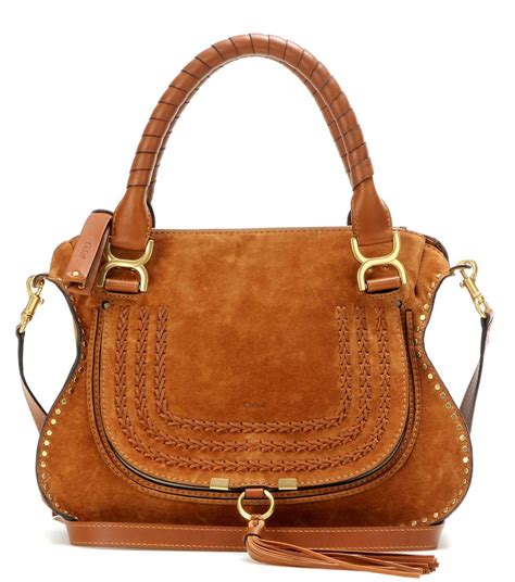 chloe marcie medium suede satchel bag|chloe small marcie bag sale.